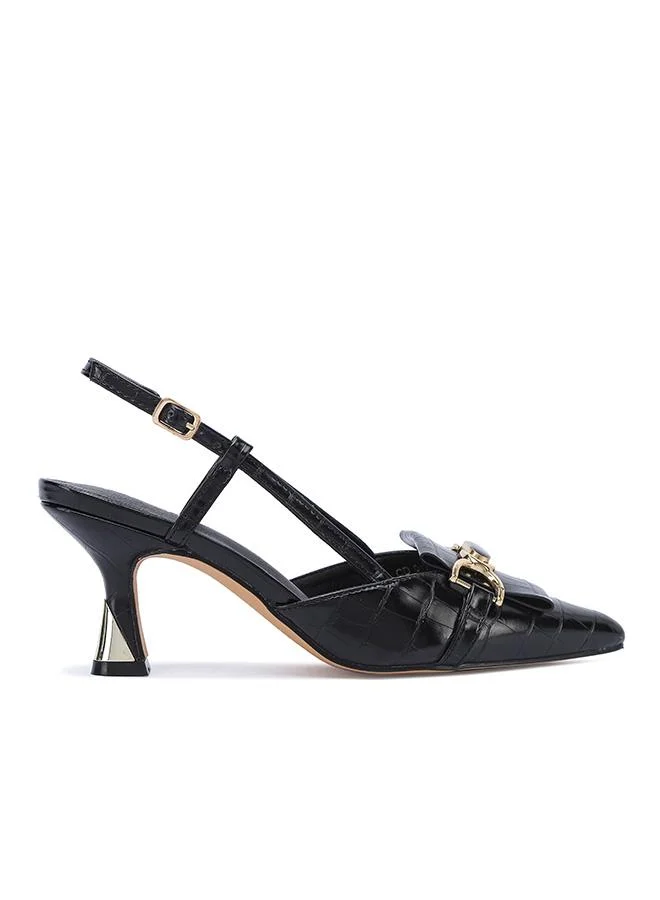 فايور The Luxe Croc-Effect Tapered Pump CD 017