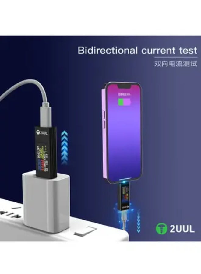 2 uul-mini 30v 12a pw21 portable charger test box type c support
