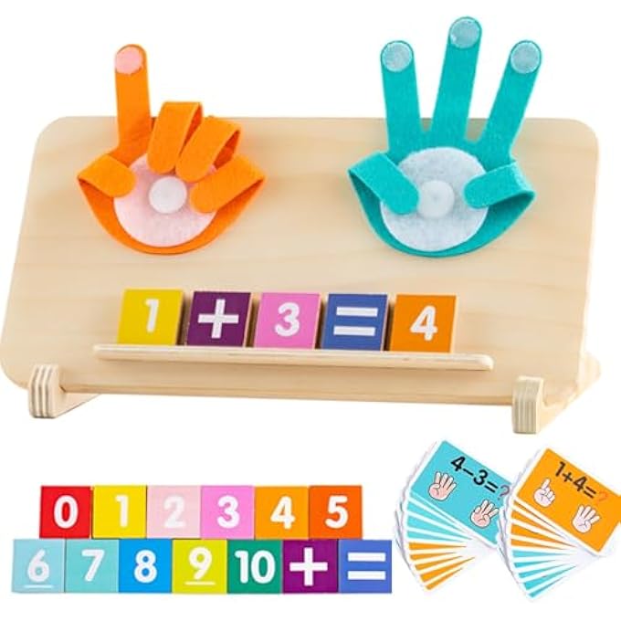 MONTESSORI TOYS FOR 3 4 5 YEAR OLD KIDS, EDUCATIONAL MATH MANIPULATIVES NUMBER COUNTING BLOCKS, PRESCHOOL CLASSROOM LEARNING RESOURCES, BIRTHDAY CHRISTMAS GIFT FOR BOYS GIRLS - Image 1