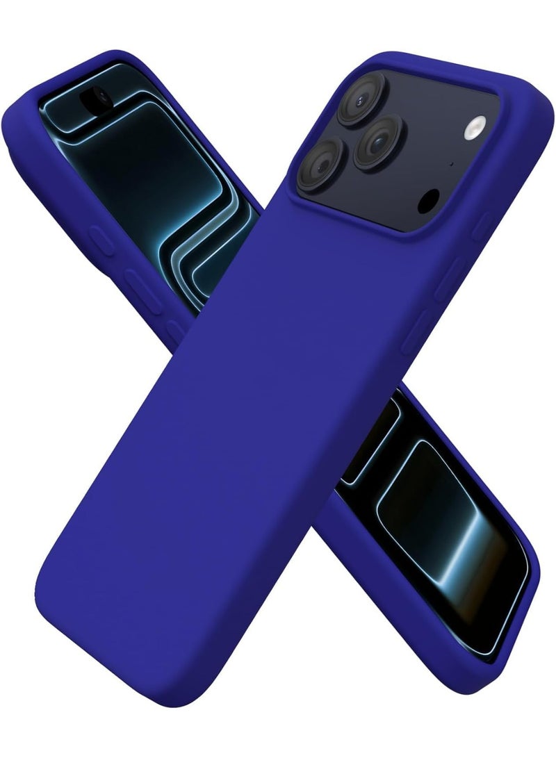 جراب سيليكون سائل لهاتف آيفون 17 برو | غطاء واقٍ ناعم الملمس ومقاوم للصدمات | جراب خلفي مرن من السيليكون مقاوم للخدش يغطي كامل هيكل هاتف آيفون 17 برو مقاس 6.3 بوصة - Image 1