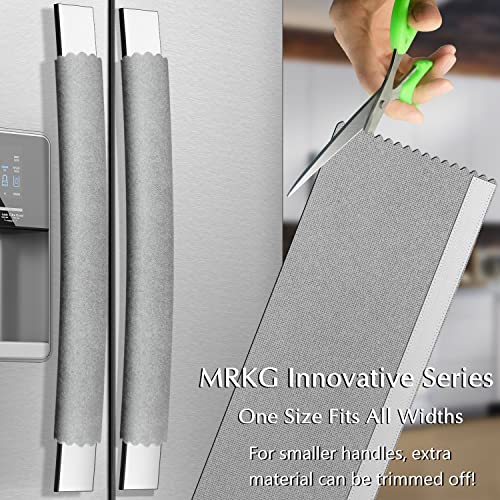 MRKG Refrigerator Door Handle Covers, 6 PCS, Sleek and Form-Fitting, Keep Your Kitchen Appliance Clean from Smudges, Drips, Food Stains, Oil (Grey) - Image 5