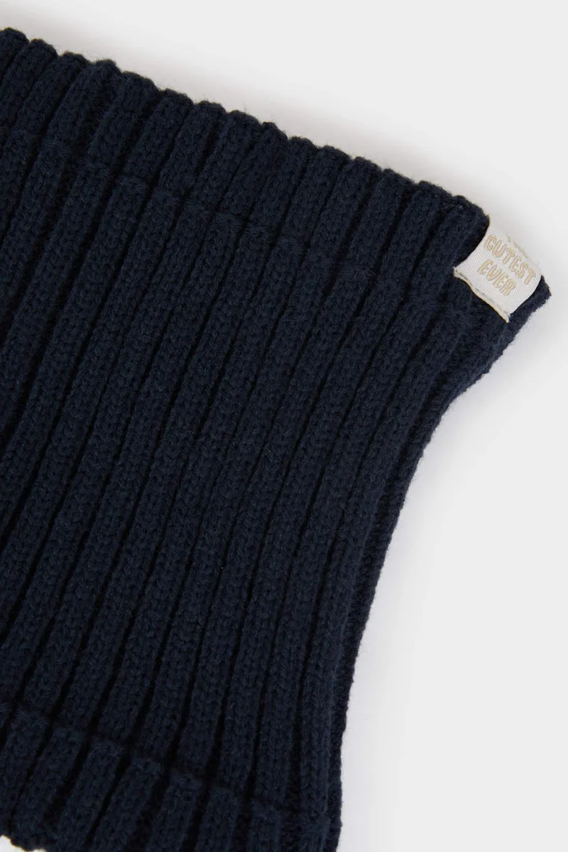 ديفاكتو Baby Boy Lined Knit Scarf