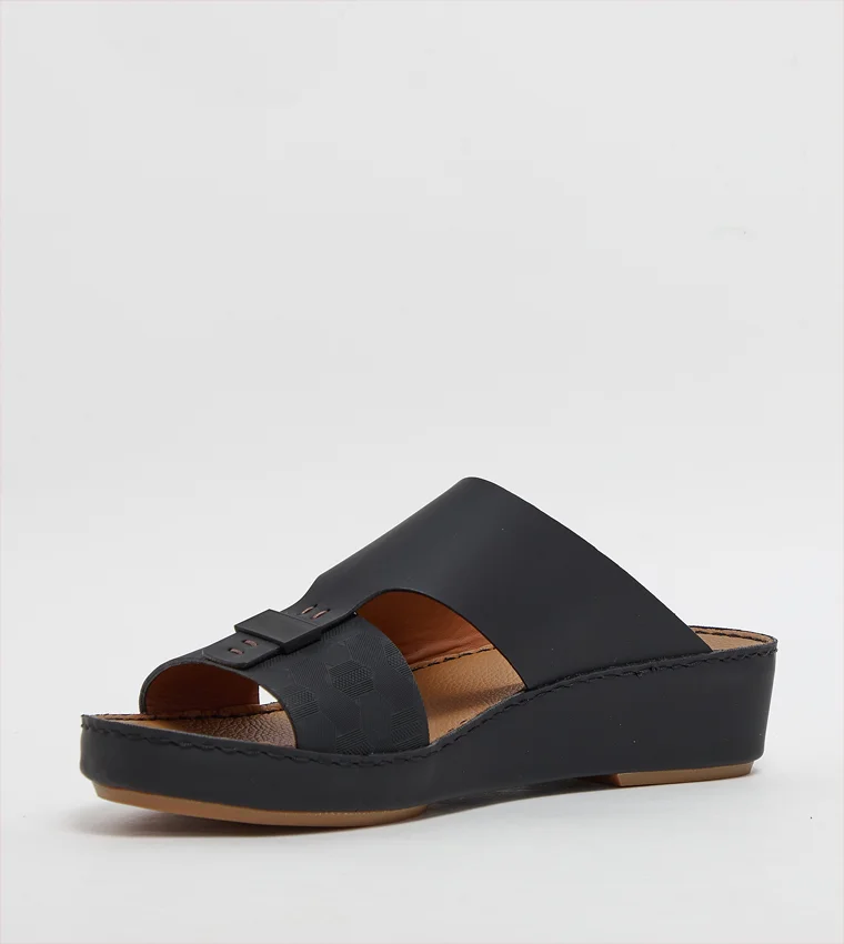 الدو Black Men's Arabic Sandals