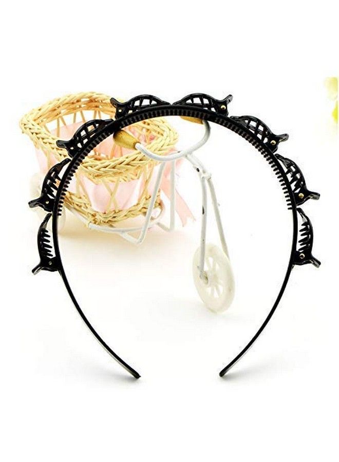 FAVELA عصابات رأس ومشابك شعر للبنات والسيدات ومشابك للشعر الرقيق أو الكثيف وتصفيفة الشعر ذات الانفجارات المزدوجة ودبابيس الشعر ومشابك التمساح لوضع المكياج وغسل الوجه واليوغا وما إلى ذلك، عبوة من قطعة واحدة. - Image 2