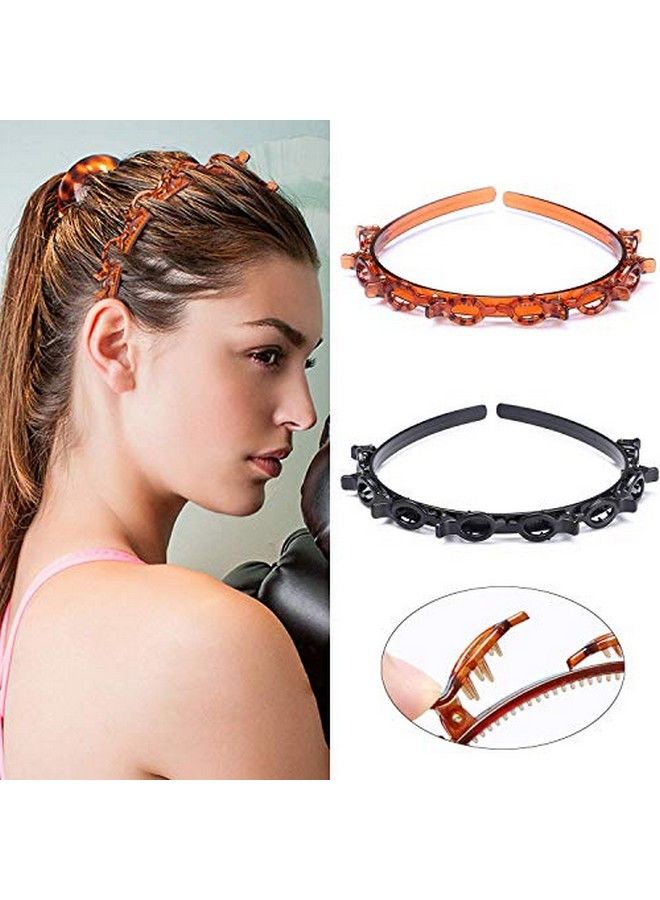 FAVELA عصابات رأس ومشابك شعر للبنات والسيدات ومشابك للشعر الرقيق أو الكثيف وتصفيفة الشعر ذات الانفجارات المزدوجة ودبابيس الشعر ومشابك التمساح لوضع المكياج وغسل الوجه واليوغا وما إلى ذلك، عبوة من قطعة واحدة. - Image 4