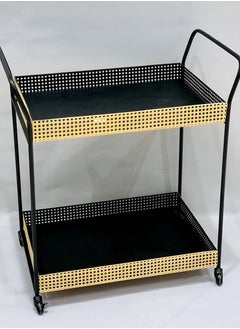 Living Modern Vintage Home Hotel Industrial Style Metal trolley Metal  Rack Serving Cart With Wheels  78*43*60cm.  - Image 3