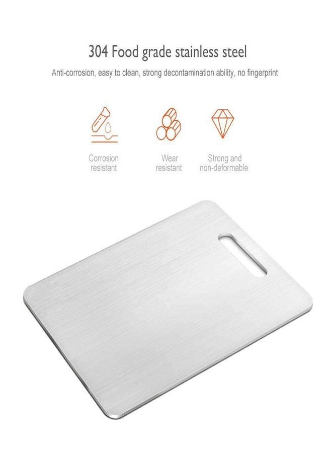 PIKIFY Stainless Steel Food-Grade Chopping Cutting Slicing Mincing Serving Cut Board - Image 4