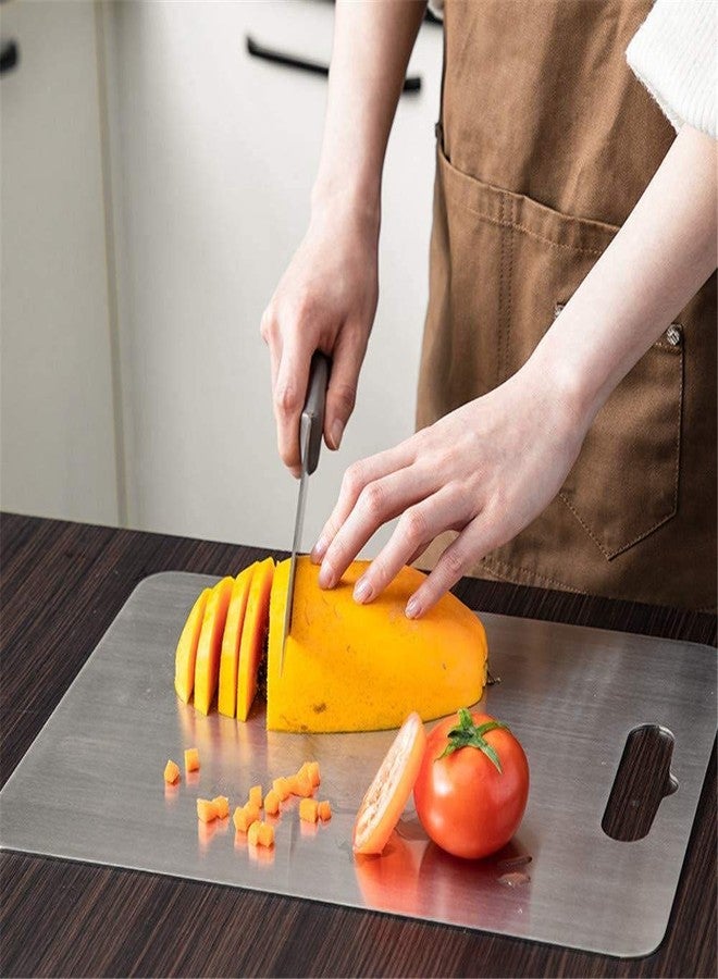 PIKIFY Stainless Steel Food-Grade Chopping Cutting Slicing Mincing Serving Cut Board - Image 3