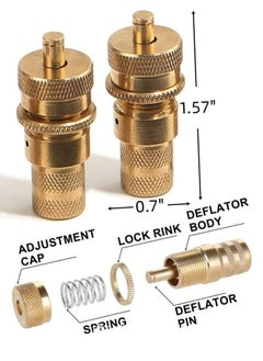 Oasisgalore Tire Deflator, 6-30 PSI Tire Deflator Kit Air Down Tire Deflators for Jeep, Car, Truck, Motorcycle and ATV Tires  - Image 2