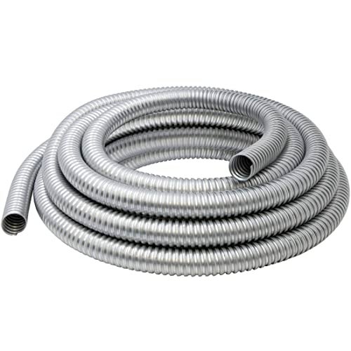 Maxxima 3/4 in. x 25 ft. Galvanized Steel Flexible Electrical Conduit - Greenfield Electrical 25 ft. Roll, Corrosion Resistant, Smooth Interior for Wire Pulling, Durable and Flexible, UL Listed - Image 1