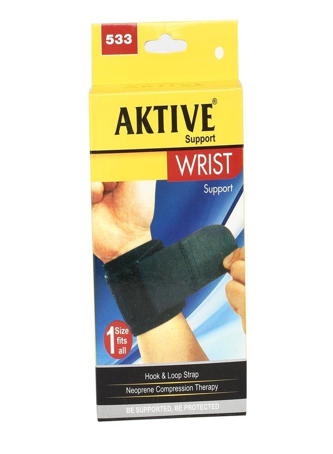 Aktive Support 533 Wrist Support - Free Size (Black) - Image 3