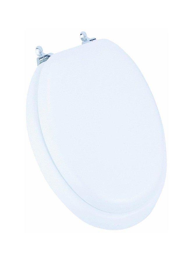 BEMIS 1250TTA 000 Commercial Heavy Duty Open Front Toilet Seat, ELONGATED, Plastic, White
