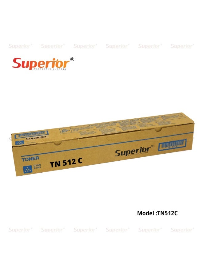 SOS Superior Superior TN-512C Cyan Compatible Toner Cartridge – For Konica Minolta Bizhub C258 / C308 / C368 / C454 / C454e / C554 / C554e - Image 3