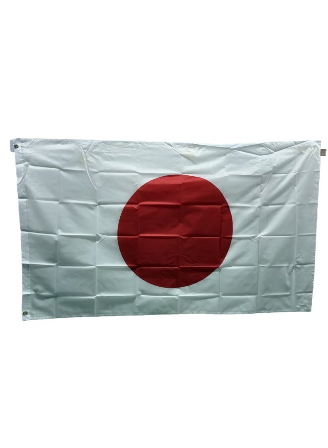 عاصفة علم اليابان 90x150cm (3x5ft) 100٪ البوليستر مع النحاس grommets - Image 1