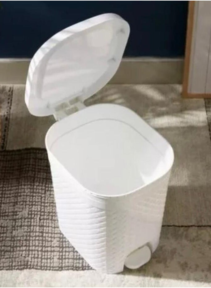 Generic Pedal Bin With 14.7L , White  - Image 2