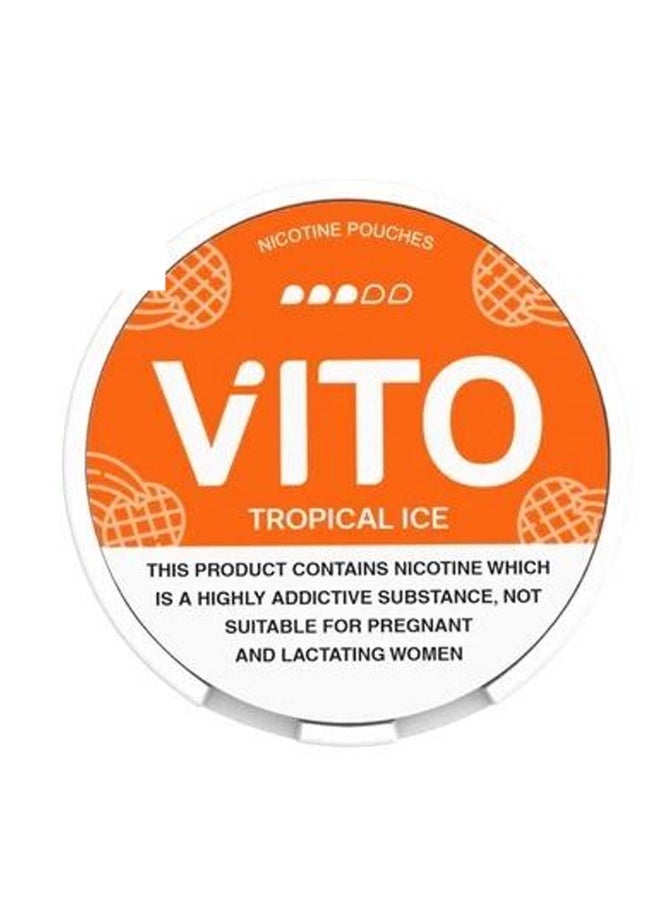 Nicotine Pouch For Quitting Smoking, Tropical Ice, 10mg, 20Pcs