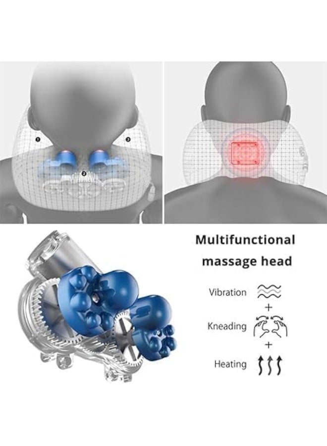 Portable Heated Neck Massage Pillow – Intelligent Kneading with Rolling Modes, Ideal for Travel, Relaxation & Office Use - Image 3