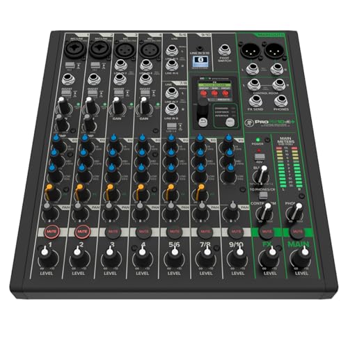 Mackie ProFX10v3+ 10-Channel Professional Analog Mixer with USB, Onyx Mic Preamps, GigFX Effects Engine, and Bluetooth - Image 1