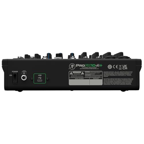Mackie ProFX10v3+ 10-Channel Professional Analog Mixer with USB, Onyx Mic Preamps, GigFX Effects Engine, and Bluetooth - Image 5