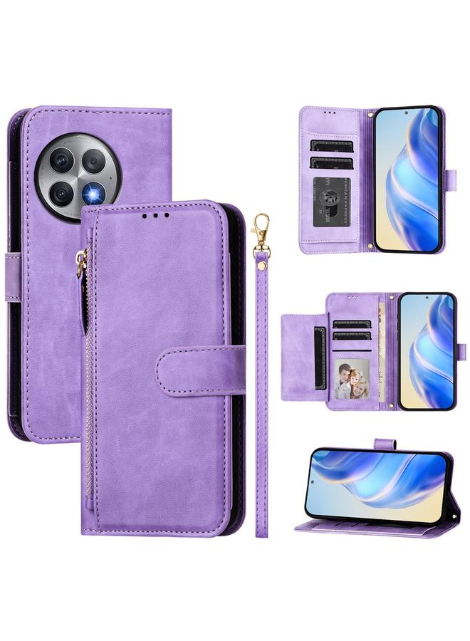 The Bros Case For OnePlus Ace 2 Pro Multi-Card Slots Zipper Wallet Leather Phone Case