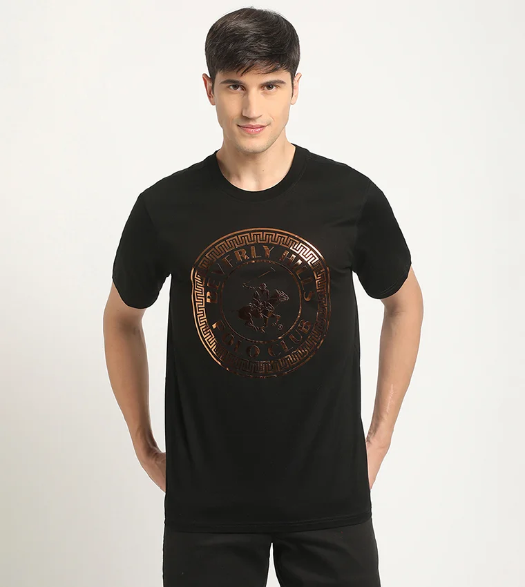 بيفرلي هيلز بولو كلوب تيشيرت بولو كلوب بيفرلي هيلز بطبعة شعار