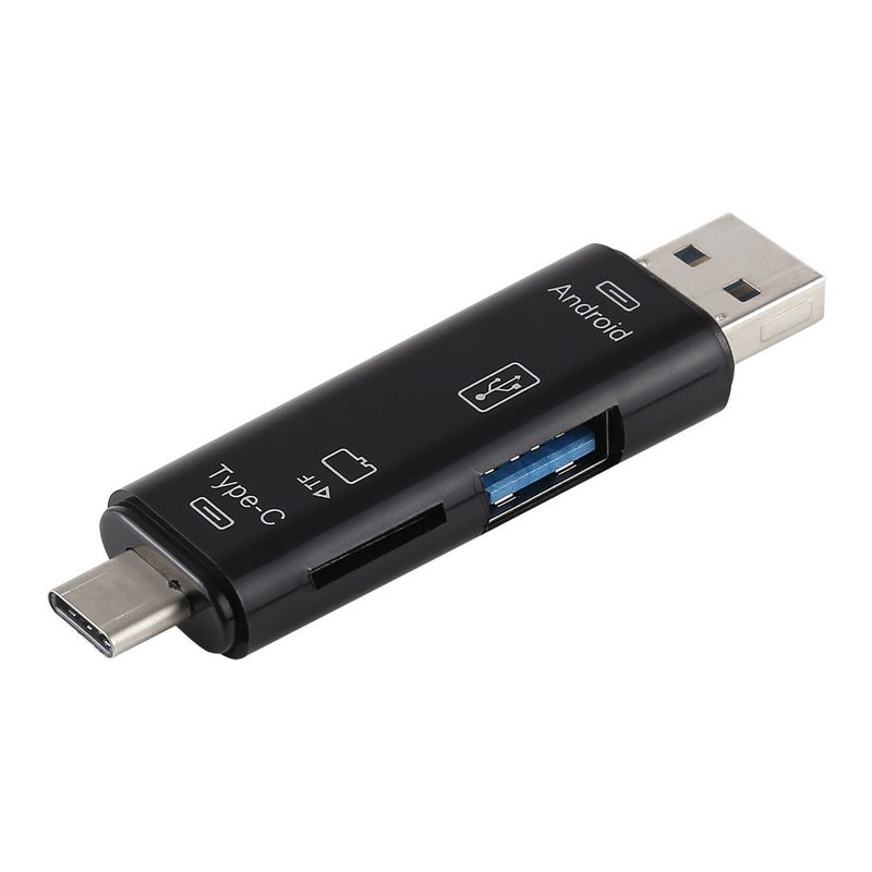 D-188 3 in 1 TF USB2.0 to USB MiCro USB Type-C OTG Card Reader - Image 3