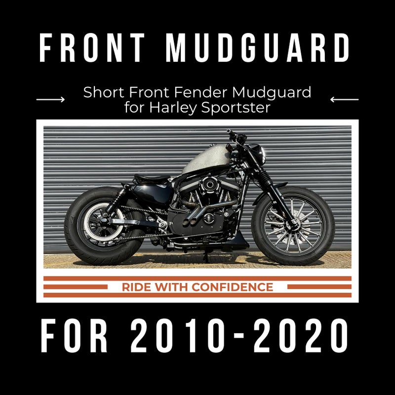 AC-MTORC Short Front Fender Mudguard for Harley Sportster Forty Eight 48 XL1200X 2010-2020 - Image 4
