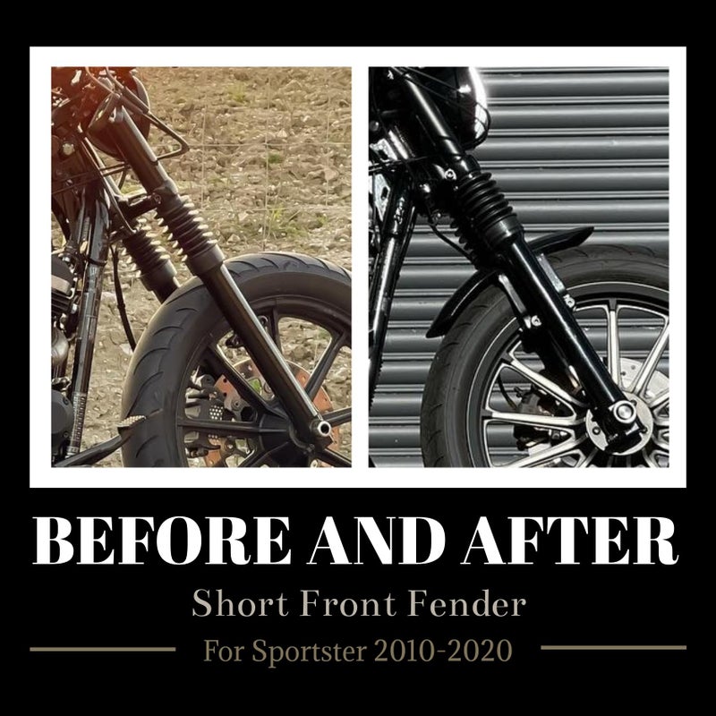 AC-MTORC Short Front Fender Mudguard for Harley Sportster Forty Eight 48 XL1200X 2010-2020 - Image 5