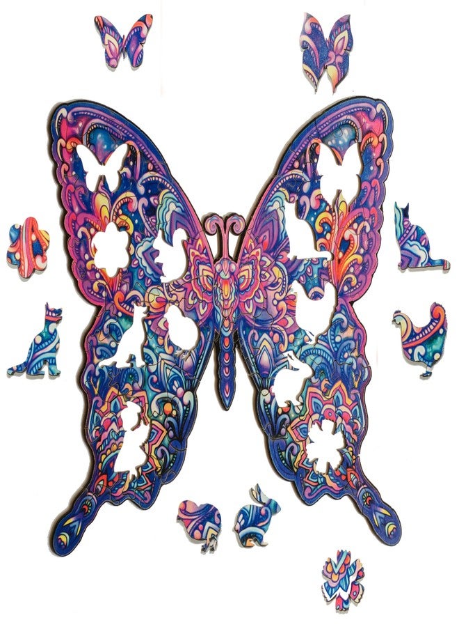 91Knots | Butterfly 72 Pieces Wooden Jigsaw Puzzle for Kids 6+ | Fun Animal Brain Teaser | Builds Cognitive Development, Fine Motor Skills, Visual & Spatial Intelligence, Memory & Focus in Children - Image 5