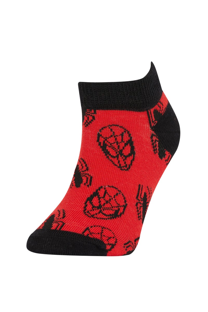 DeFacto Boy Marvel Spiderman Licensed 3 Pack Cotton Booties Socks  - Image 3