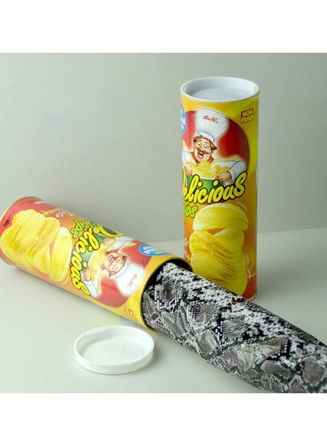 Classic Prank Potato Chip Snake Toy Gift Realistic Can Durable Sturdy 21.5x7.5cm - Image 5