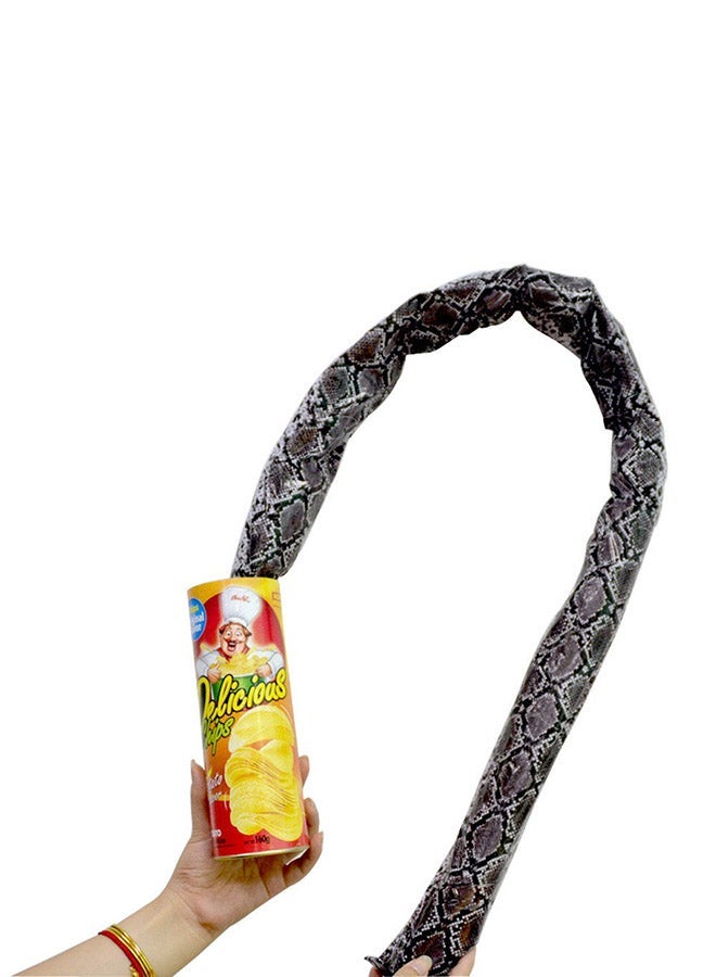 Classic Prank Potato Chip Snake Toy Gift Realistic Can Durable Sturdy 21.5x7.5cm - Image 4