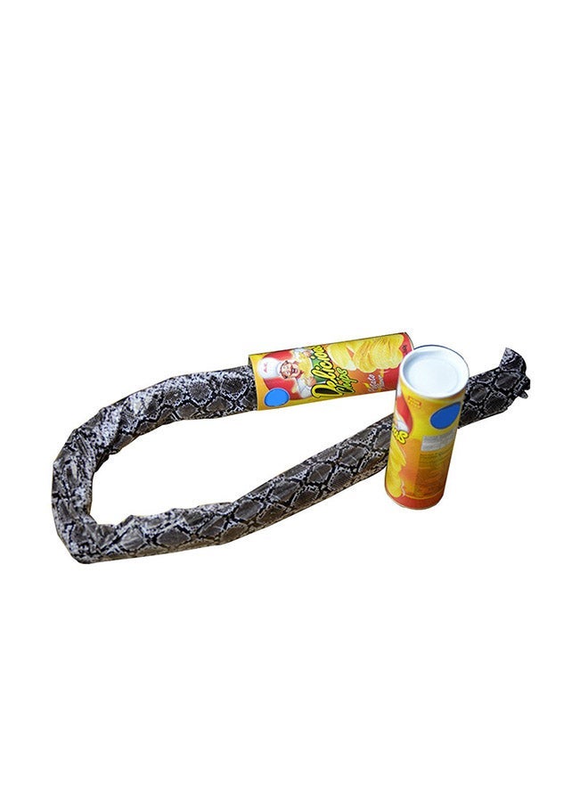 Classic Prank Potato Chip Snake Toy Gift Realistic Can Durable Sturdy 21.5x7.5cm - Image 3
