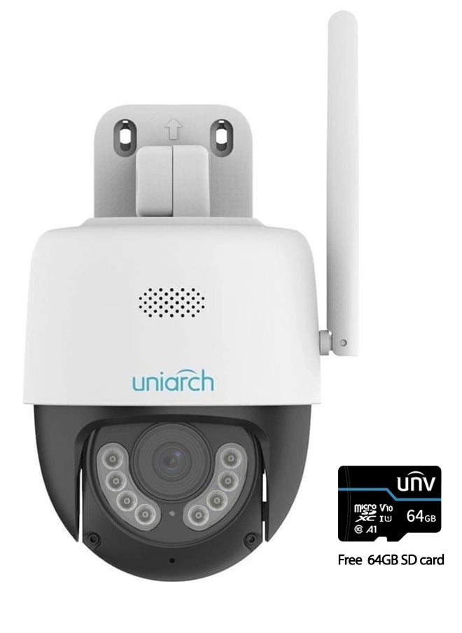 UNIARCH Wireless IP camera Uniarch Uho-P1A-M5F4D, 5MP, Ultra 265, 4mm, PT, IR30m, Speaker, mSD, IP66  - Image 1