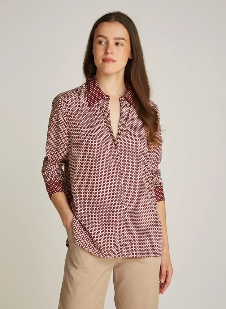 تومي هيلفيغر Printed Button Down Shirt