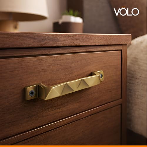 VOLO Antique Brass Finish Door and Window Handle for Home & Kitchen Doors/Cabinet/Window Handles - Mosaic Type (Model: Run 62) (96 mm, 4) - Image 5