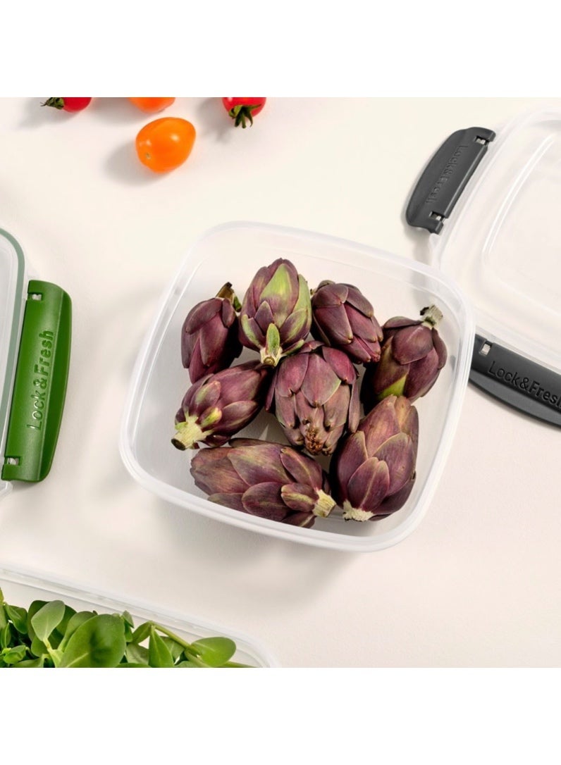 Dunya Plastik 900 ml MASTER Silicone Seal Square Storage Container - Image 4