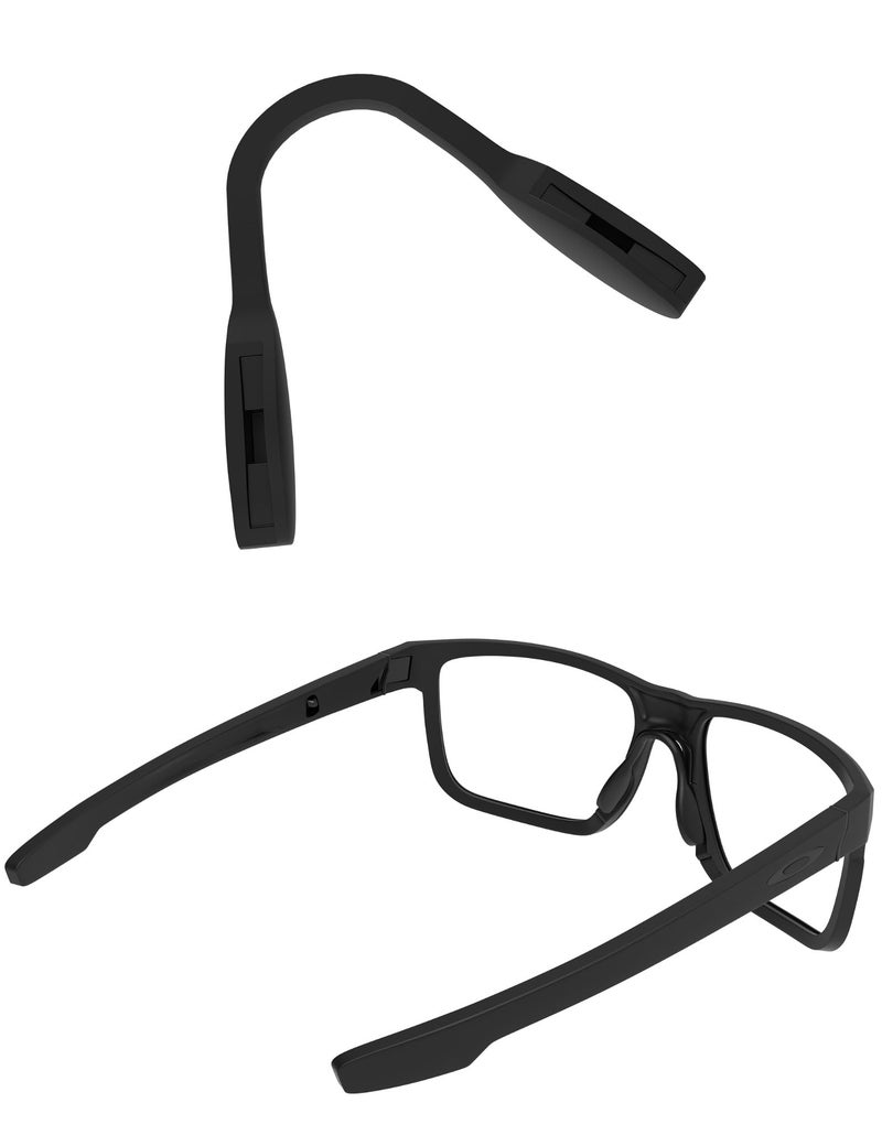 SAUCER Replacement Nose Pieces Pads for Oakley Split Shot OO9416 | Split Time OO4129 | Targetline OO4129 | Crossrange Patch R XL OO9361 Sunglasses - Standard Black - Image 1