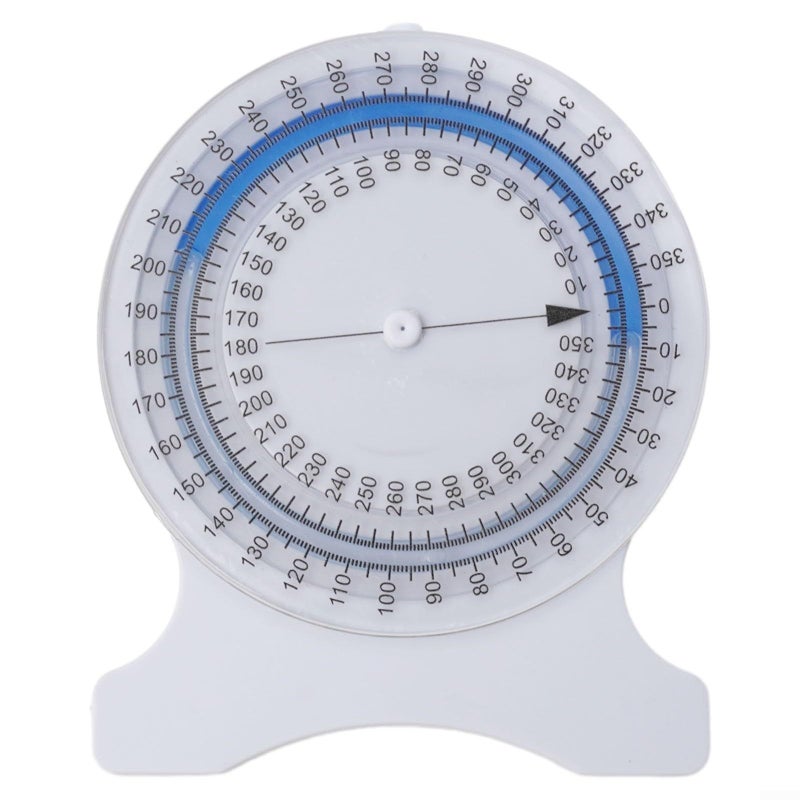 Spine Curvature Measurement Tool Scoliosis Torsion Angle Meter Range Of Motion Goniometer Joint Flexion Tester Rehabilitation Bubble Inclinometer Physical Therapy Equipment White - Image 2