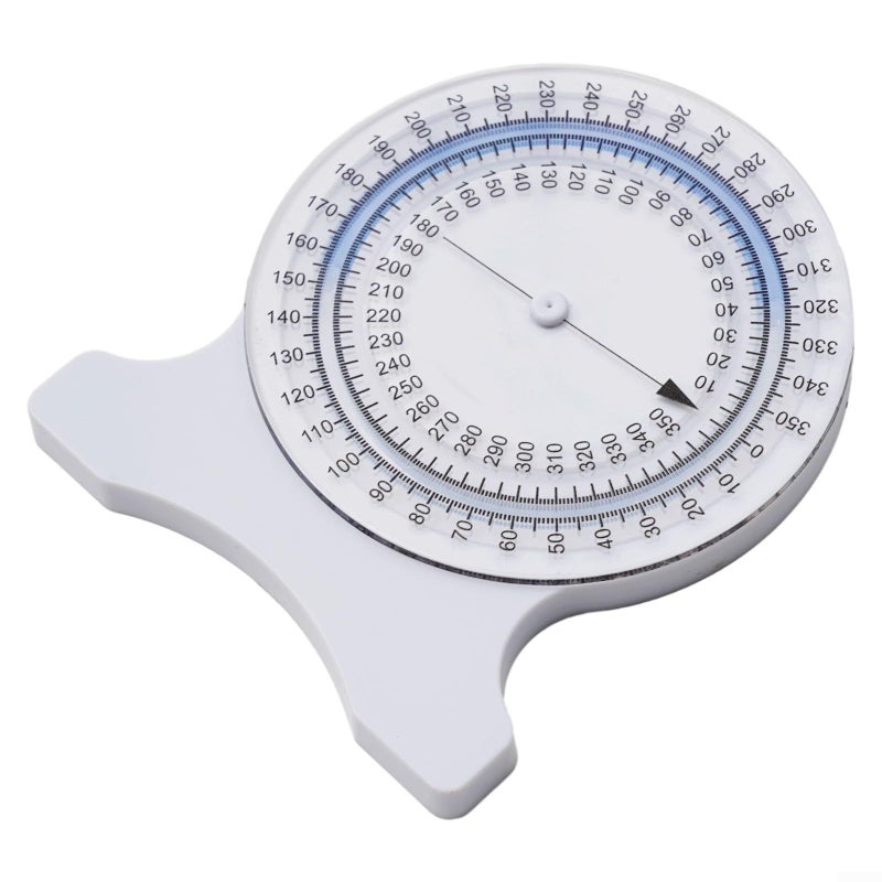 Spine Curvature Measurement Tool Scoliosis Torsion Angle Meter Range Of Motion Goniometer Joint Flexion Tester Rehabilitation Bubble Inclinometer Physical Therapy Equipment White - Image 4