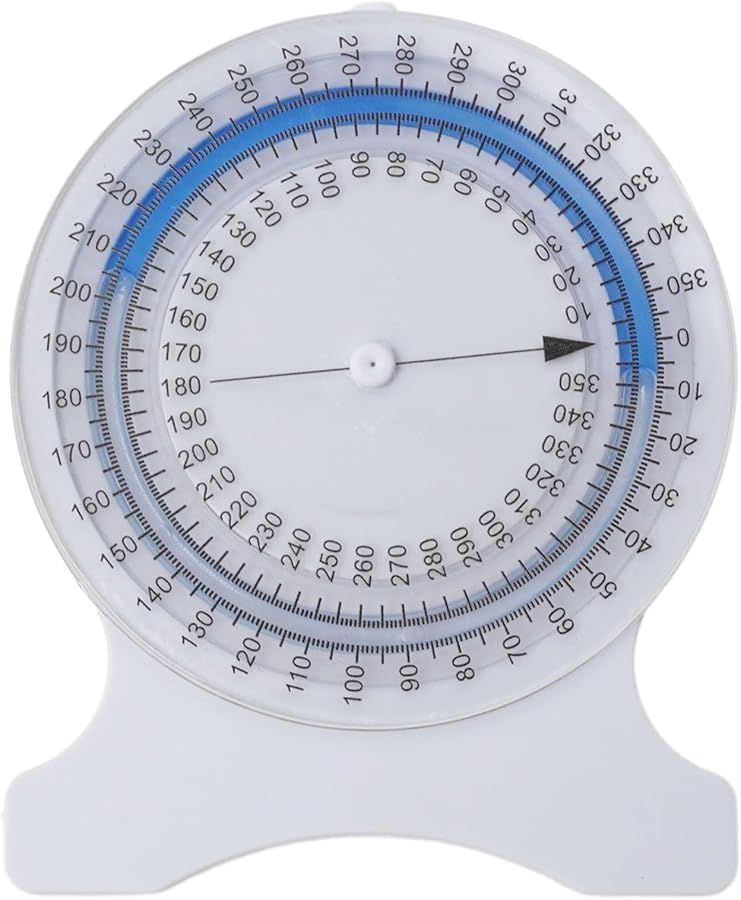 Spine Curvature Measurement Tool Scoliosis Torsion Angle Meter Range Of Motion Goniometer Joint Flexion Tester Rehabilitation Bubble Inclinometer Physical Therapy Equipment White - Image 1