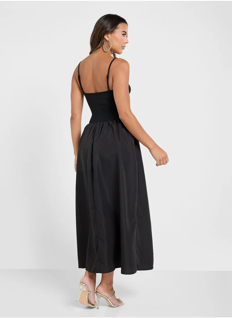 Ginger Strappy Drop Waist Maxi Dress