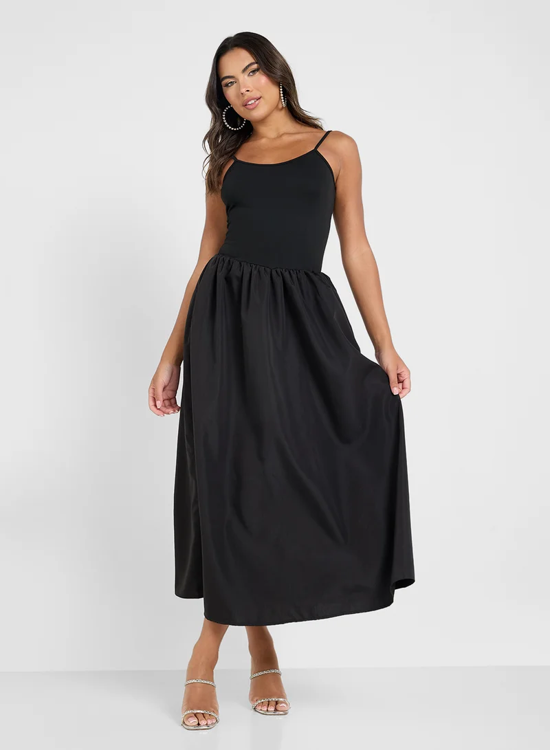 Ginger Sleeveless Poplin Midi Dress