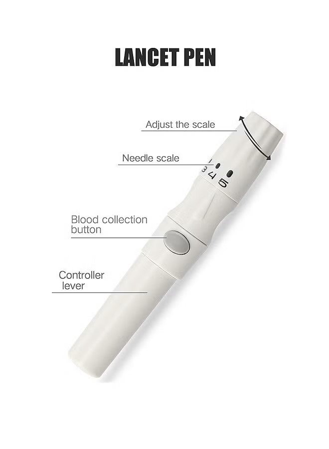 Ocean Blood Glucose Monitor, Portable Blood Sugar Test Kit, Large Display Digital, 1 Lancing Device, 25 Test Strips and 25 Blood Lancets, Accurate Blood Sugar Level Checker, Home Sugar Blood Test Monitor  - Image 4