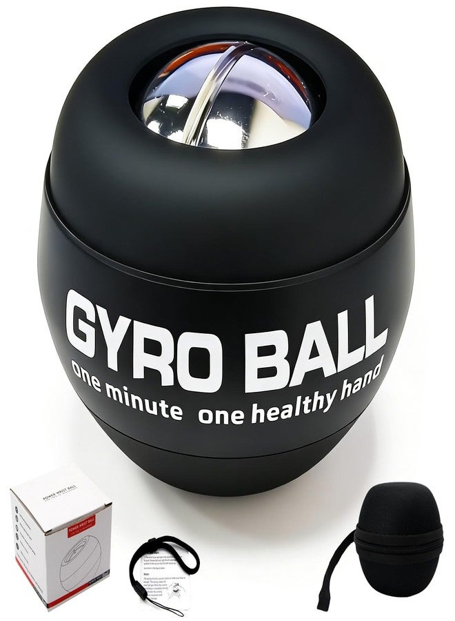 EXBEPE All-Metal Wrist Gyro Ball,Weighted Power Wrist Ball,Wrist Forearm Trainer for Strength & Rehabilitation,Carpal Tunnel Relief Tool,Desk Stress Relief Toy,for Sports & Office Use with Ball Bag - Image 1