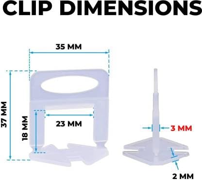 FLAMINGO ENTERPRISE FLAMINGO ENTERPRISE Tiles Leveling Clips 3mm Lever Tool 16 inch  - Image 2