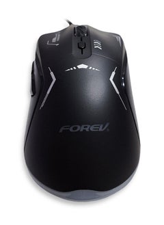 Forev E-Sports gaming mouse with 1.5M USB Cable , silent key ,macro program ming , optical engine , LED Light , 4-level adjustable (1200 - 1800 - 2400 - 3600 DPI ) , Support windows 2000 / XP / win7 / win8 / win10 / vista / 32bit IOS or latest - FV-X9 , black  - Image 4