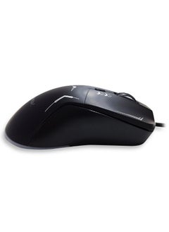 Forev E-Sports gaming mouse with 1.5M USB Cable , silent key ,macro program ming , optical engine , LED Light , 4-level adjustable (1200 - 1800 - 2400 - 3600 DPI ) , Support windows 2000 / XP / win7 / win8 / win10 / vista / 32bit IOS or latest - FV-X9 , black  - Image 3