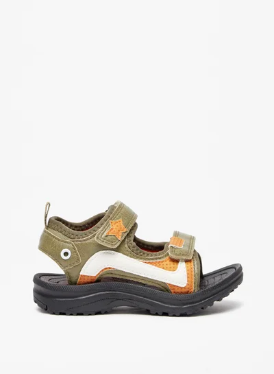 shoexpress Boys Colourblock Floaters with Hook and Loop Closure Ramadan Collection