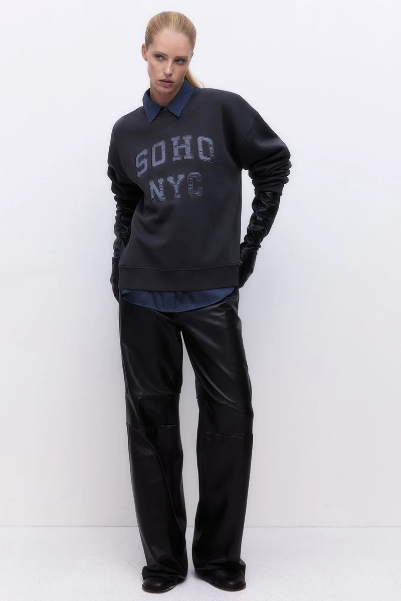 H&M Motif-Detail Sweatshirt